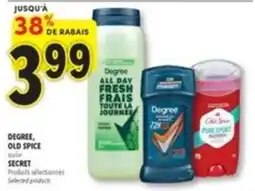 Familiprix Degree, old spice, secret offer