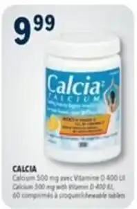 Familiprix Calcia calcium 500 mg with vitamin d 400 ui offer