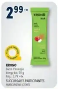 Familiprix Krono energy bar offer