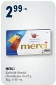 Familiprix Merci chocolate bars offer