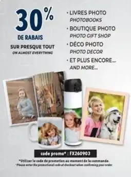 Familiprix Photo products offer