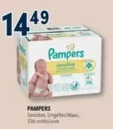 Familiprix Pampers sensitive wipes offer