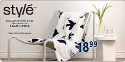 Familiprix Style plush blanket offer
