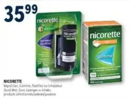 Familiprix Nicorette vaporizer gum lozenges or inhaler offer