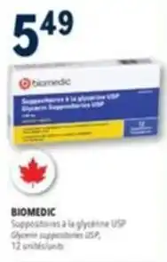 Familiprix Biomedic suppositories to glycerin USP offer