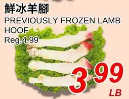 Foody World Previously frozen lamb hoof offer