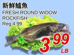 Foody World Fresh round widow rockfish offer