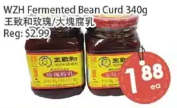 Fresh Palace Supermarket Wzh fermented bean curd offer