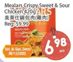 Fresh Palace Supermarket Mealars Crispy Sweet & Sour Chicken offer
