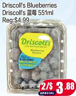 Fusion Supermarket Driscoll's blueberries offer