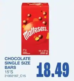 Wholesale Club Maltesers chocolate single size bars offer