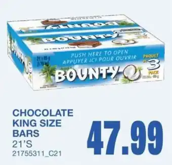Bounty chocolate king size bars