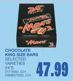 Wholesale Club Mars chocolate king size bars offer