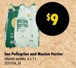 Wholesale Club San Pellegrino and Masion Perrier offer