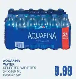 Wholesale Club Aquafina water selected varieties offer