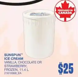 Wholesale Club Sunspun ice cream offer