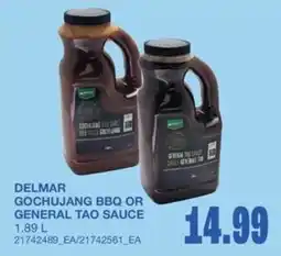 Wholesale Club Delmar gochujang bbq or general tao sauce offer