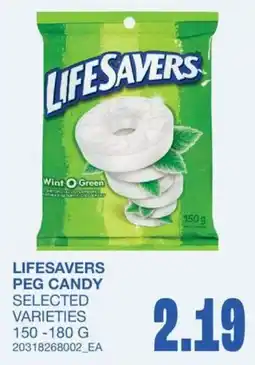 Wholesale Club Lifesavers peg candy selected varieties offer