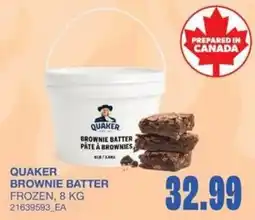 Wholesale Club Quaker brownie batter offer
