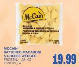 Wholesale Club McCain battered macaroni & cheese wedges offer