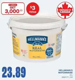 Wholesale Club Hellmann's mayonnaise offer