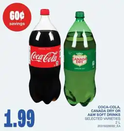 Wholesale Club Coca-Cola, Canada Dry or A&W soft drinks offer