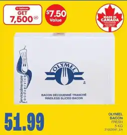 Wholesale Club Olymel bacon fresh offer