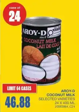 Wholesale Club Aroy-d coconut milk offer