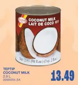 Wholesale Club Teptip coconut milk offer