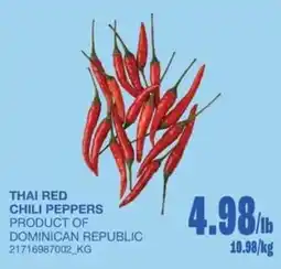 Wholesale Club Thai red chili peppers offer