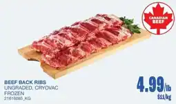 Wholesale Club Canadian beef beef back ribs offer