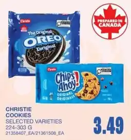 Wholesale Club Christie cookies selected varieties offer
