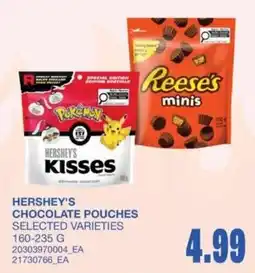 Wholesale Club Hershey's chocolate pouches selected varieties offer