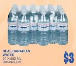 Wholesale Club Real Canadian water offer
