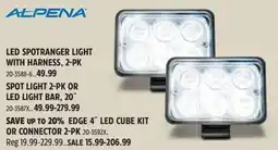 Canadian Tire Alpena led spotranger light with harness 2-pk offer