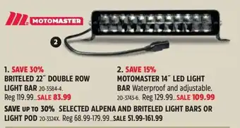 Motomaster 14" led light bar