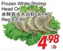 Foody World Frozen White Shrimp Head On offer
