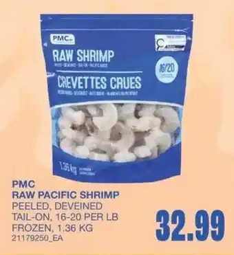 PMC raw pacific shrimp