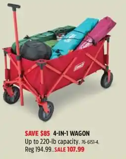 Canadian Tire Coleman 4-in-1 wagon offer