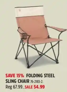 Canadian Tire Folding Steel Sling Chair offer
