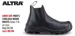 Canadian Tire Altra men's chelsea work boots offer