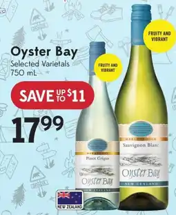 Sobeys Liquor Oyster Bay Selected Varietals offer
