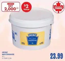 Wholesale Club Heinz mayonnaise offer