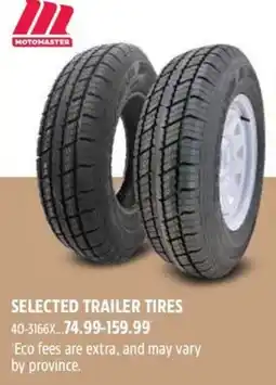 Canadian Tire Motomaster selected trailer tires offer