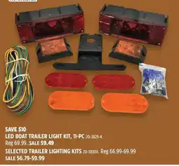 Canadian Tire MotorMaster led boat trailer light kit offer