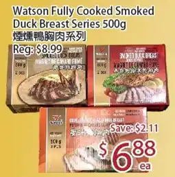 Sunny Food Mart Watson fully cooked smoked duck breast series offer
