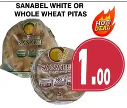 Al-Quds Supermarket Sanabel white or whole wheat pitas offer