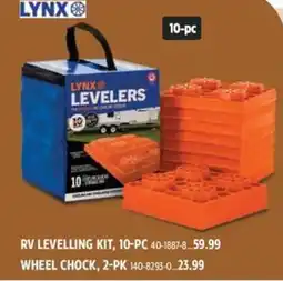 Canadian Tire Lynx rv levelling kit offer