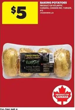 Dominion Russet baking potatoes offer