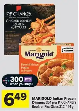 IGA Marigold Indian Frozen Dinners offer